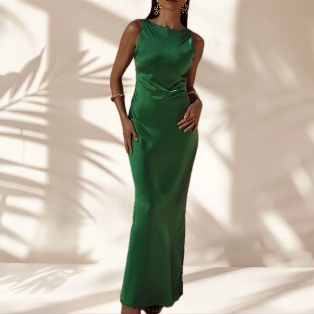 SAMSARA Maxi Dress in Emerald by Runaway the Label